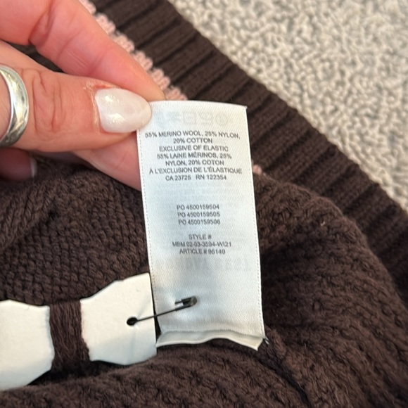 Aritzia Sunday Best Winston Long Sweater Vest | XL | Mocha Brown & Rose Pink - Picture 5 of 8